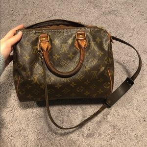 Louis Vuitton Speedy 25 with straps and lock